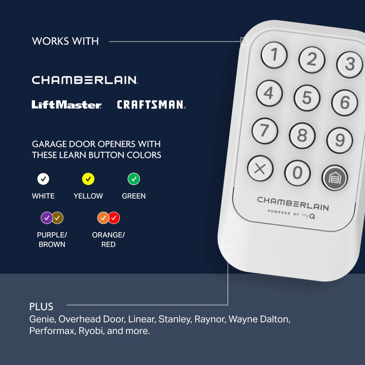 Chamberlain Universal Wireless Garage Door Keypad, large image number 2