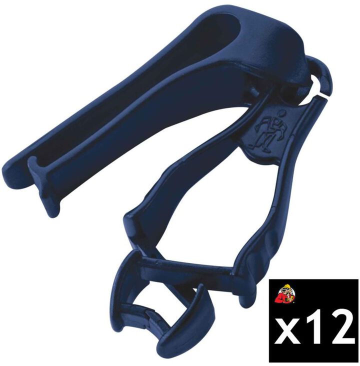 Ergodyne Squids 3405 Metal Detectable Grabber Belt Clip Pack of 12