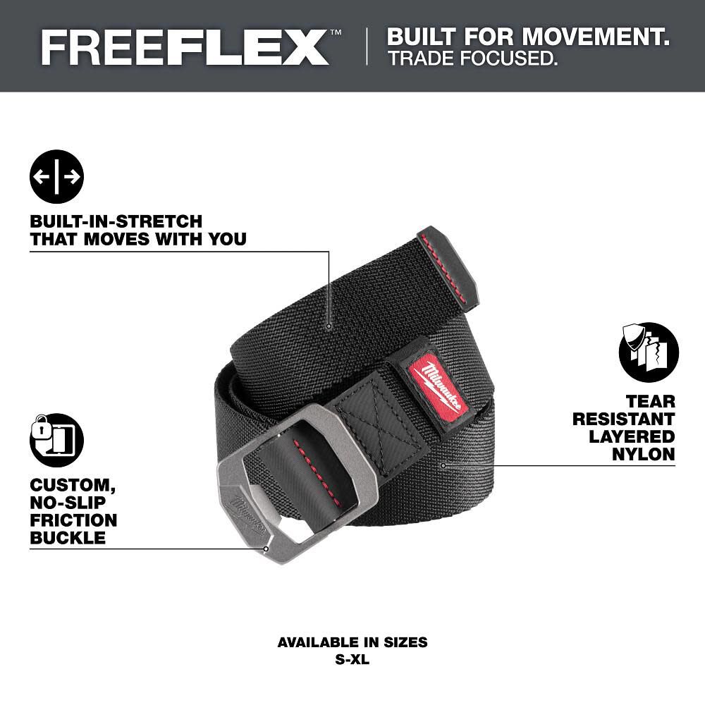 Milwaukee FREEFLEX Nylon Webbing 1.5 Inch Belt, Large, large image number 2