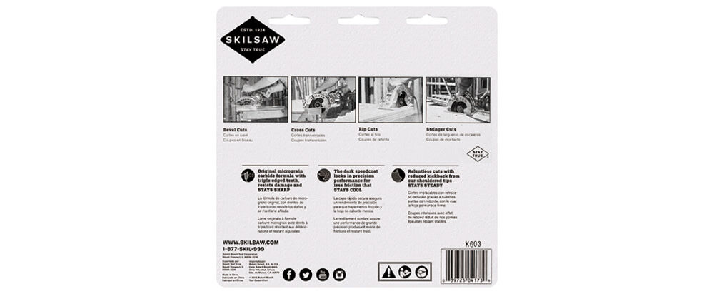 SKILSAW 7-1/4In X 40T FRAMING SAW BLADE, large image number 2