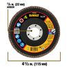 DEWALT Ceramic Flap Discs 4 1/2in X 7/8in 60G T29 XP, small image number 2