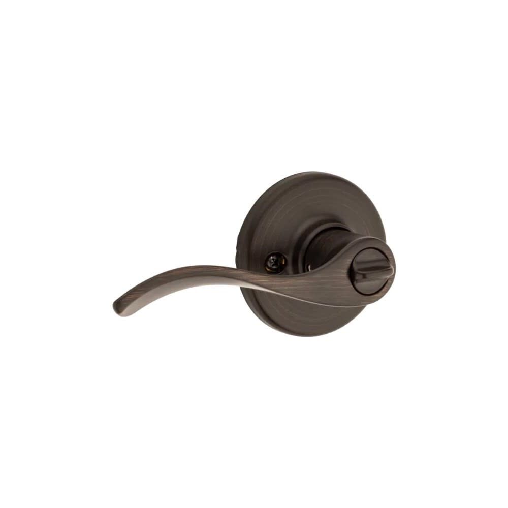 Kwikset Venetian Bronze Bed/Bath Balboa Privacy Door Lever, large image number 2
