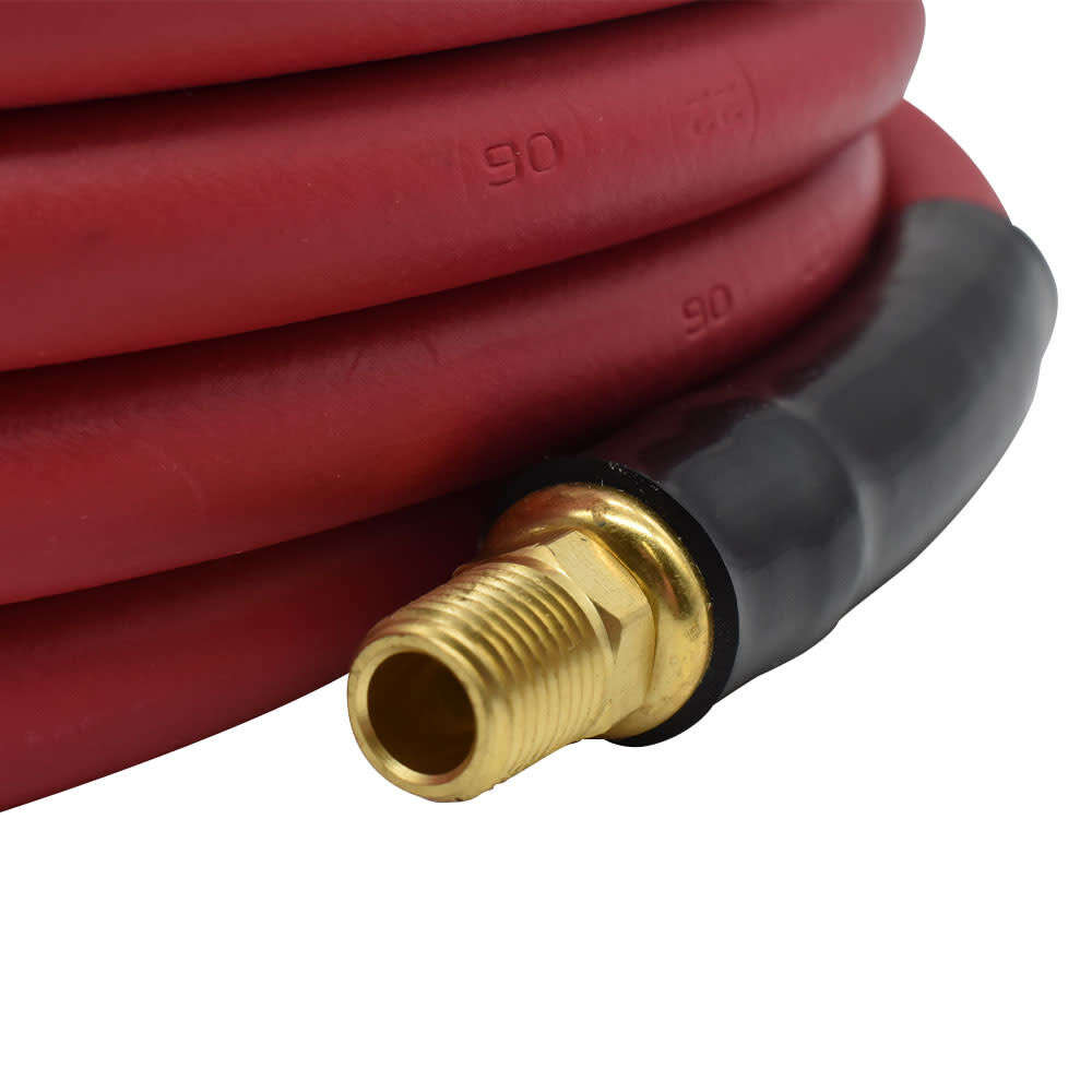 Interstate Pneumatics 1/2 Inch X 25' Pneumatic Rhino Rubber Air Hose Red, large image number 2