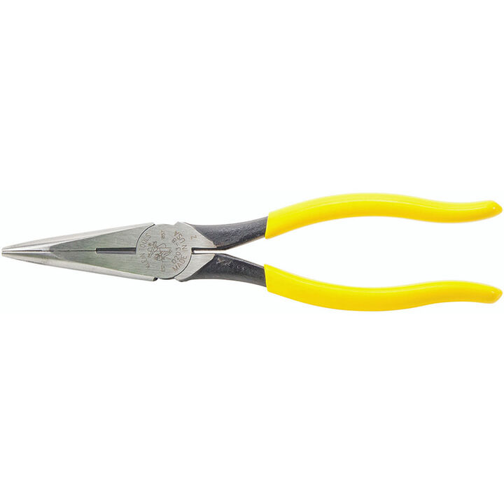 Klein Tools 8in Long Nose Pliers Side Cutting