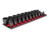 Tekton 1/2 Inch Drive 6 Point Impact Socket Set on Rails, 31 Pieces (8-38 mm), small image number 2