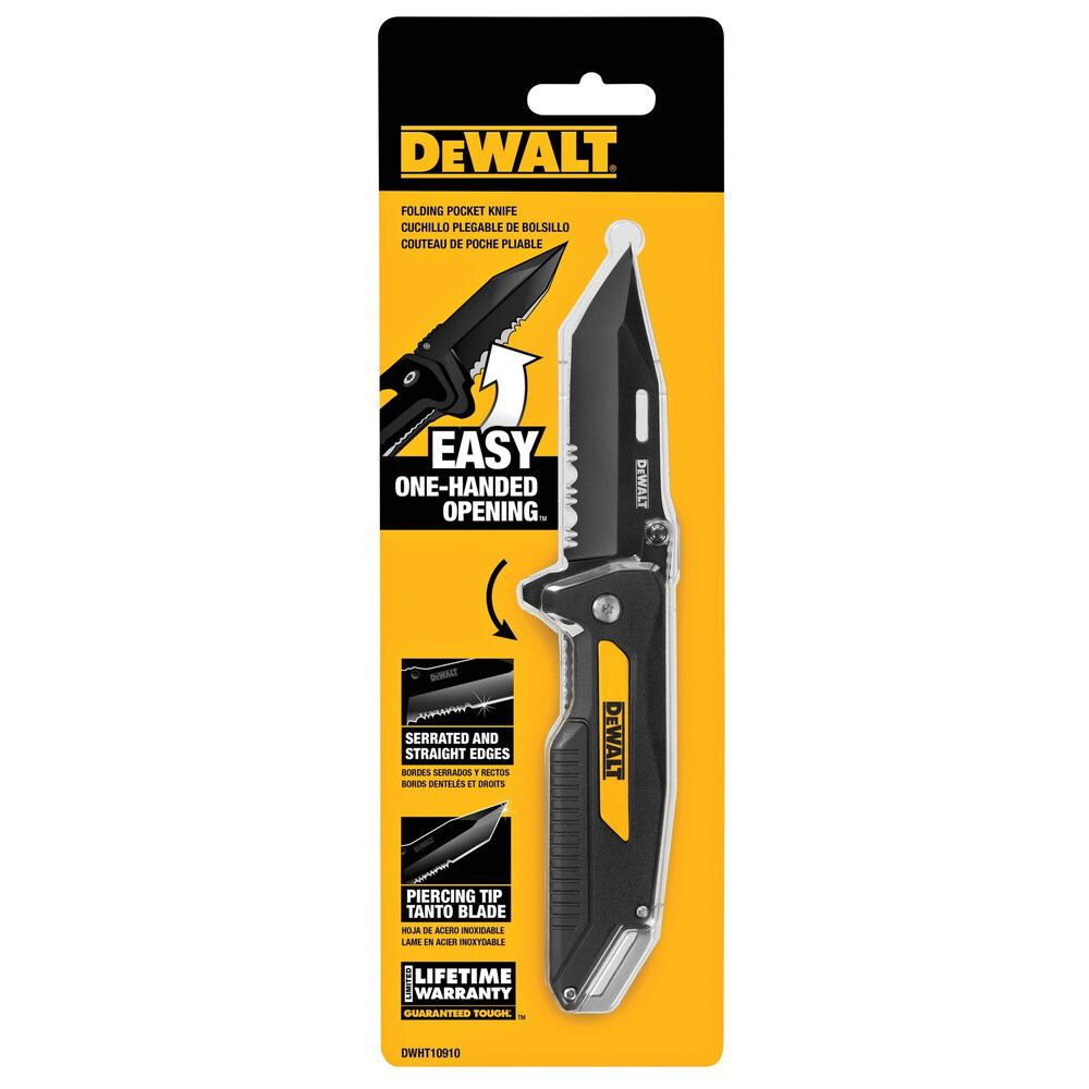 DEWALT Pocket Knife W/Ball-Bearing Assist & Utility Knife Set Bundle, large image number 19