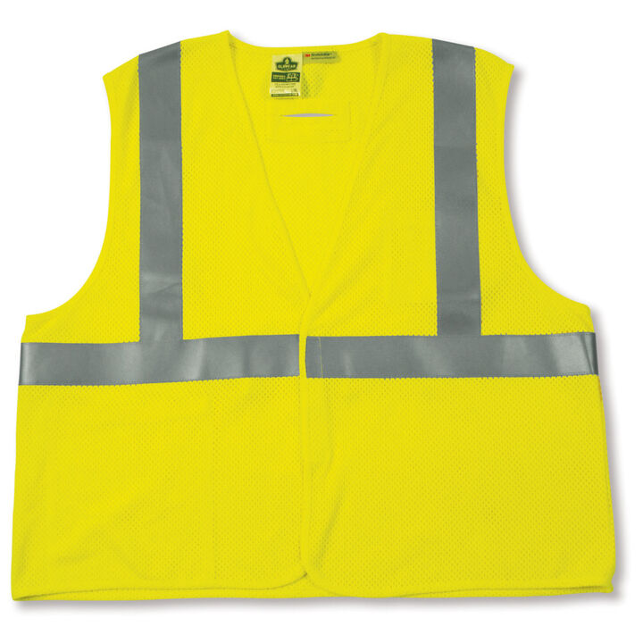 Ergodyne GloWear 8260FRHL Lime Class 2 FR Modacrylic Vest - S/M