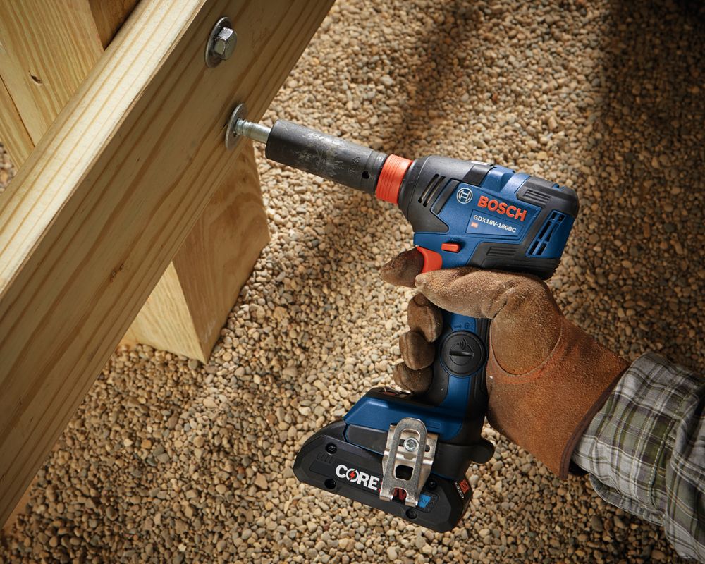 Bosch 18V EC 1/4in & 1/2in Two-in-One Bit/Socket Impact Driver Kit, large image number 9