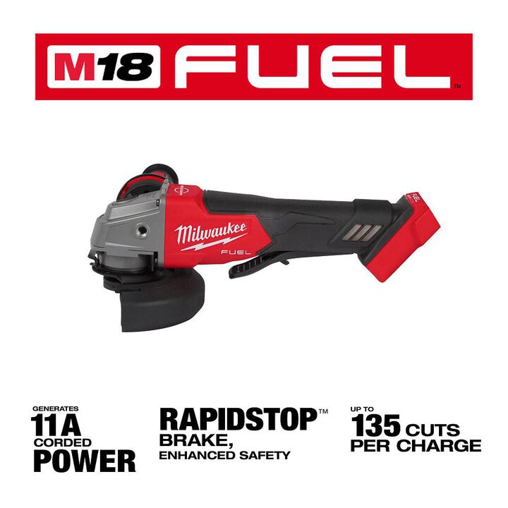Milwaukee M18 FUEL 4-1/2inch / 5inch Grinder Paddle Switch No-Lock (Bare Tool), large image number 3