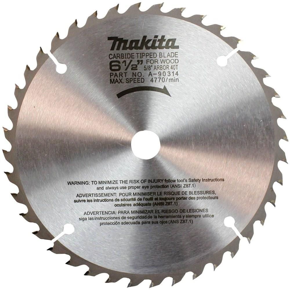 Makita 6-1/2 In. Carbide Blade 40T, large image number 1