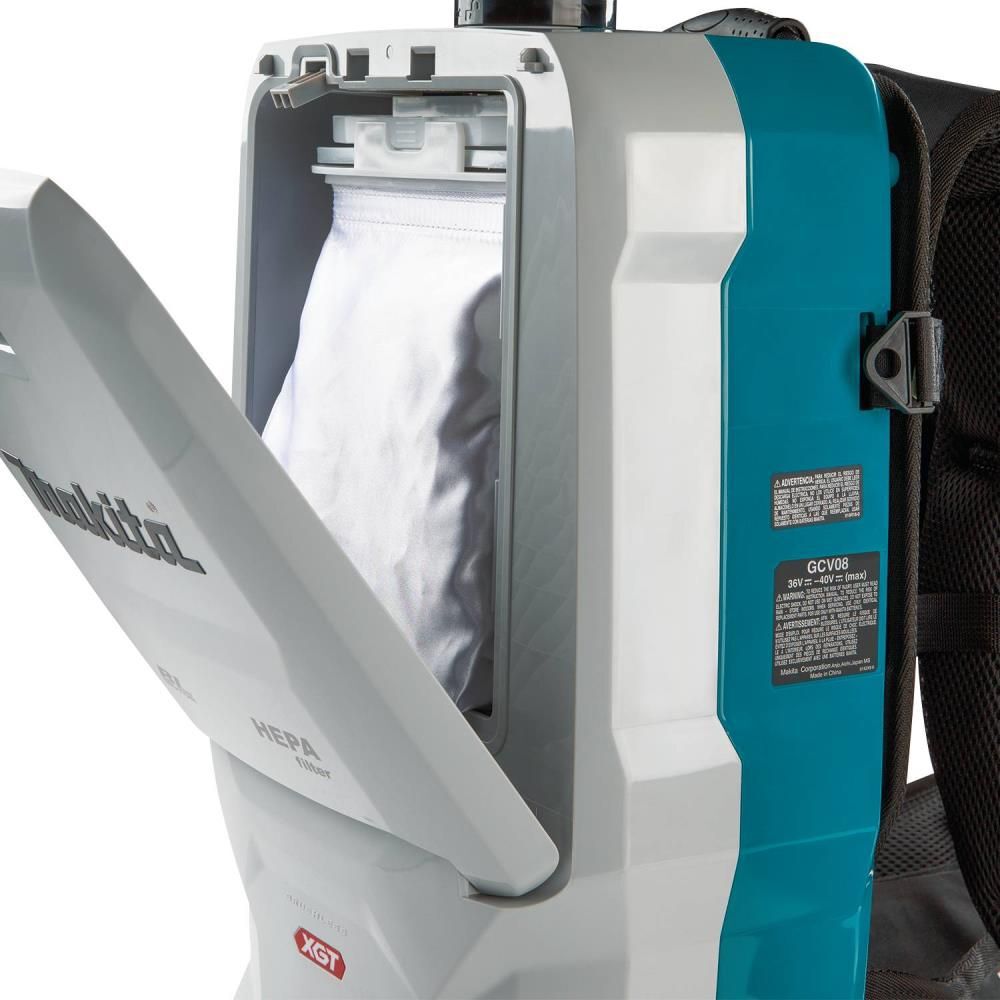 Makita 40V max XGT 6 Quart HEPA Filter Backpack Dry Vacuum Brushless Cordless Kit (4Ah), large image number 11