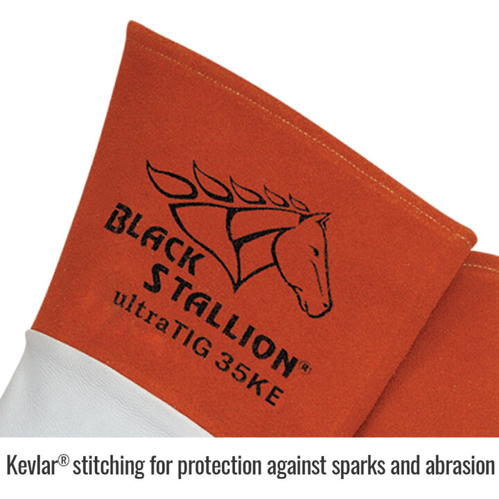 Black Stallion Value-Priced Grain Kidskin TIG Gloves XL, large image number 2