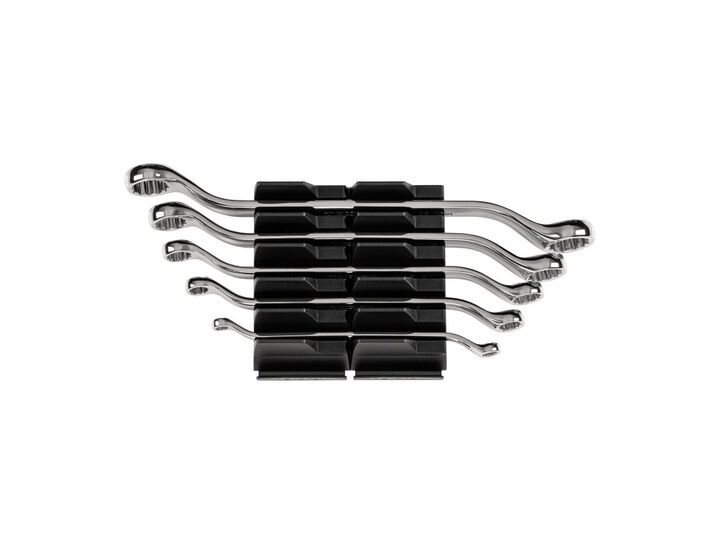 Tekton 45-Deg Offset Box End Wrench Set, Organizers, (1/4-13/16 Inch)