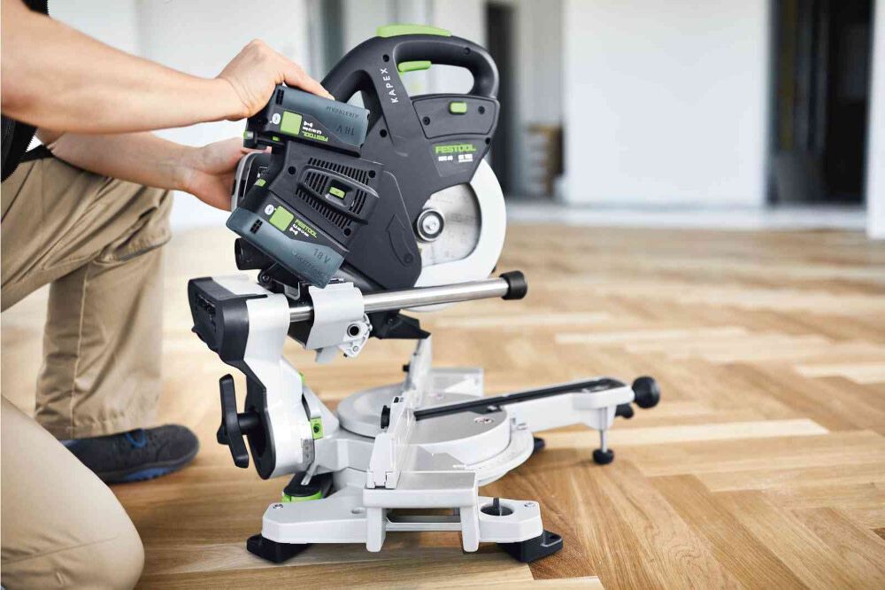 Festool KSC 60 EB 5,0 I-Plus KAPEX Sliding Compound Miter Saw Cordless Kit & Kapex Underframe, large image number 7