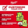 Milwaukee Gray Front Brim Vented Hard Hat with 4pt Ratcheting Suspension Type 1 Class C, small image number 2