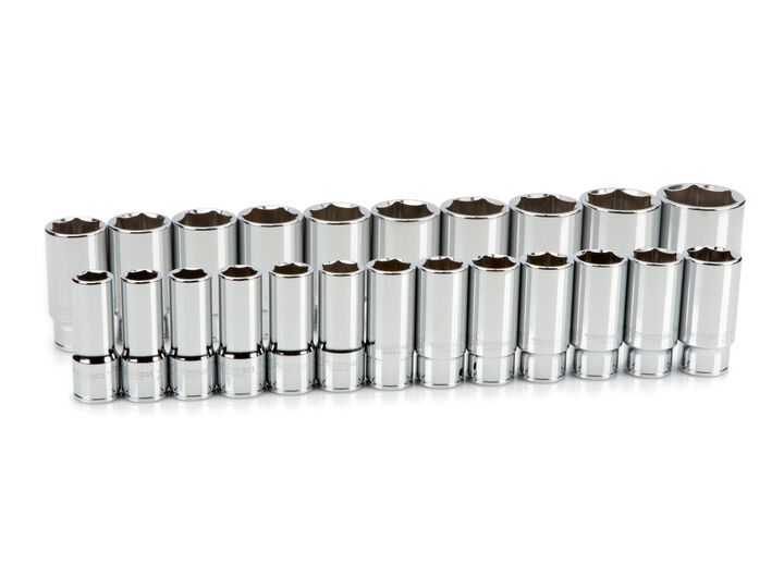 Tekton 3/4 Inch Drive Deep 6-Point Socket Set, 23-Piece (19-50 mm), large image number 1