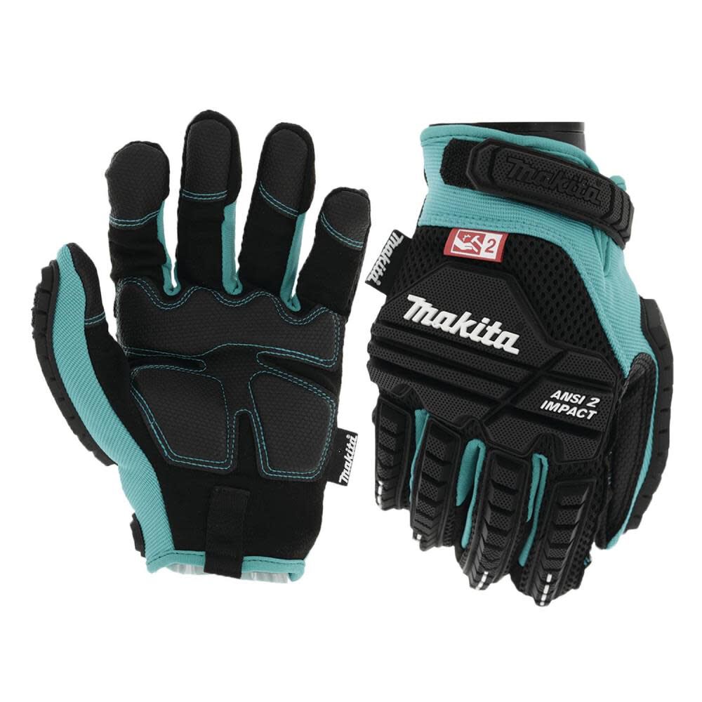 Makita Demolition Gloves Advanced ANSI 2 Impact Rated XL, large image number 1