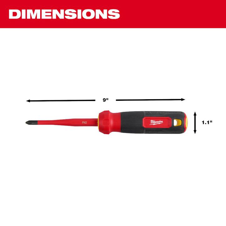 Milwaukee 4-in-1 1000V Insulated Slim Tip Multi-Bit Screwdriver, large image number 2