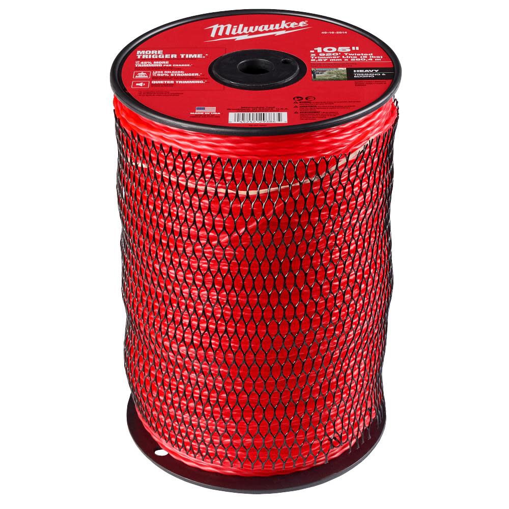 Milwaukee Twisted Trimmer Line .105 Inch x 900 Ft. (5 lbs.), large image number 1