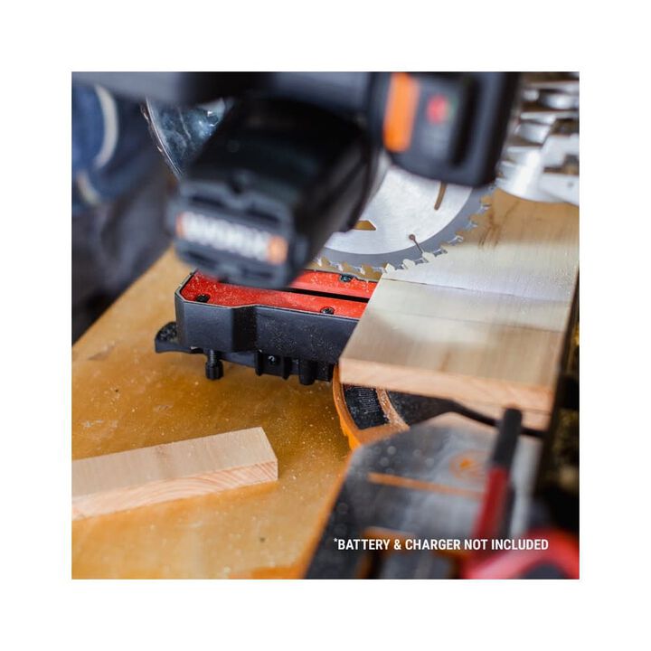 Worx 7.25 in Cordless Sliding Compound Miter Saw (Bare Tool), large image number 3