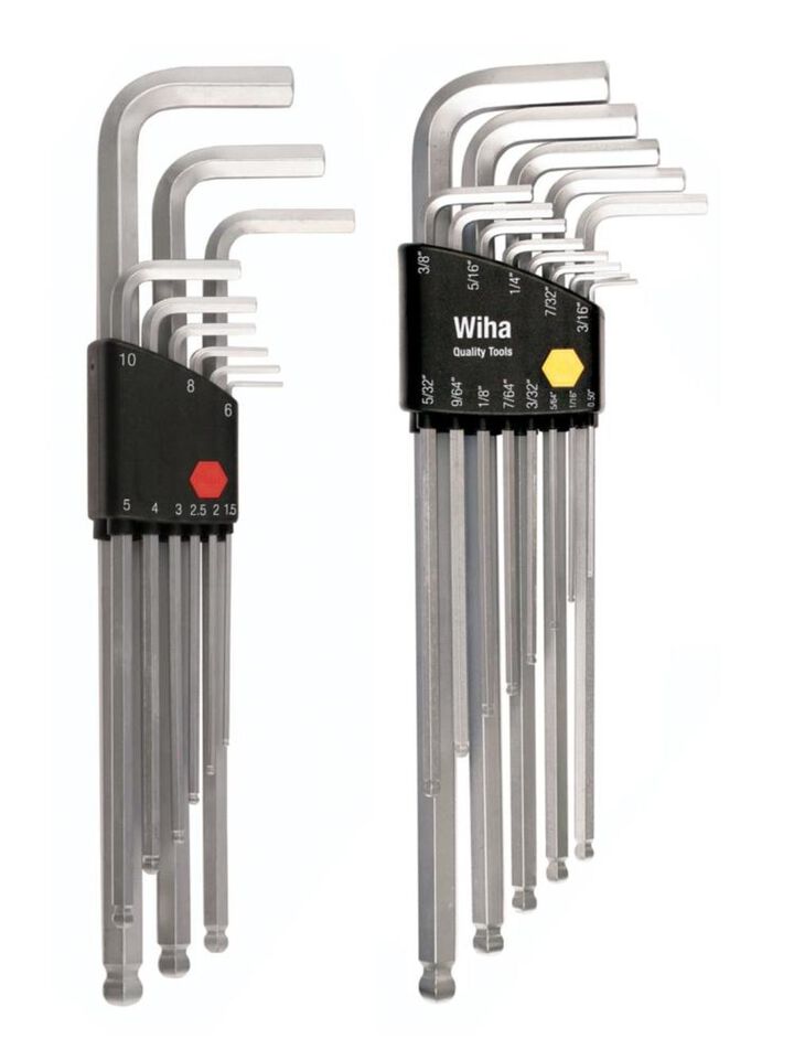 Wiha Ball End Metric & Inch Hex L-Key 22 Pc. Set