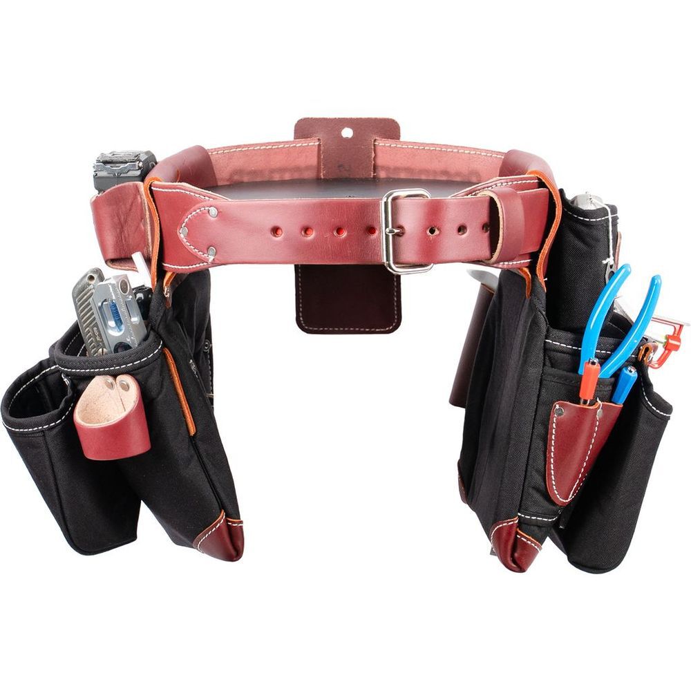Occidental Leather OxyLights Framer Set Double Bags - Black, Large, large image number 3