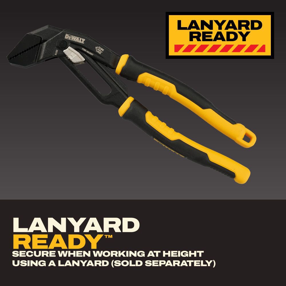 DEWALT 10 inch Slidelock Straight Jaw Pliers 2 Pieces, large image number 7