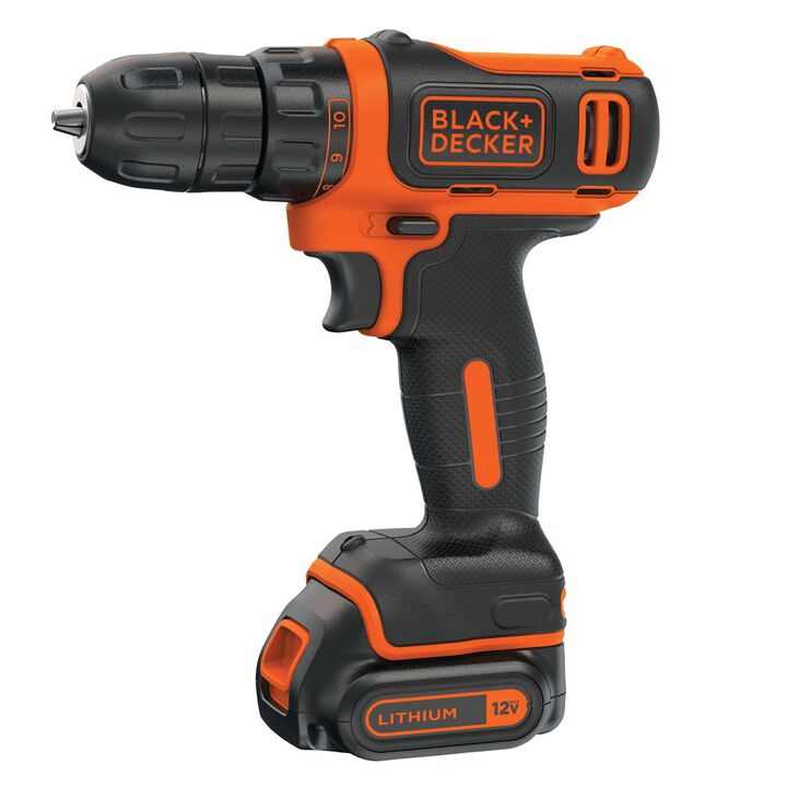 Black and Decker 12V MAX* Drill & Home Tool Kit 60pc