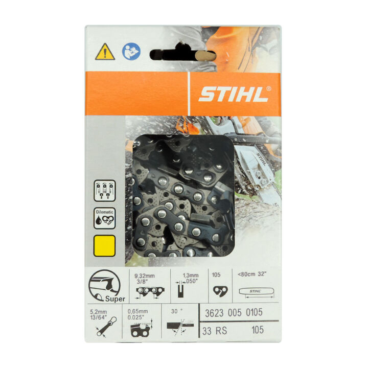Stihl 32in Oilomatic Rapid Super 33RS 105 Saw Chain