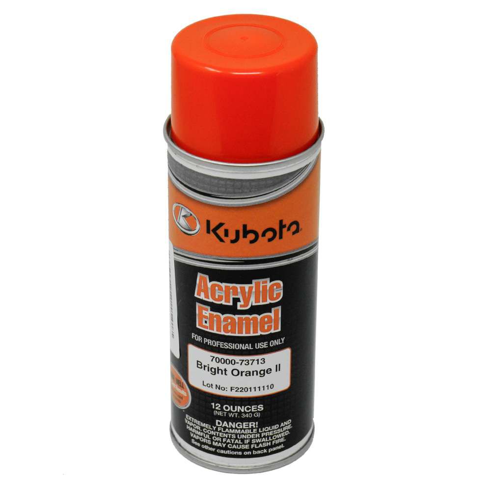 Kubota Parts 12 Oz II Touch Up Spray Paint, Bright Orange, large image number 1