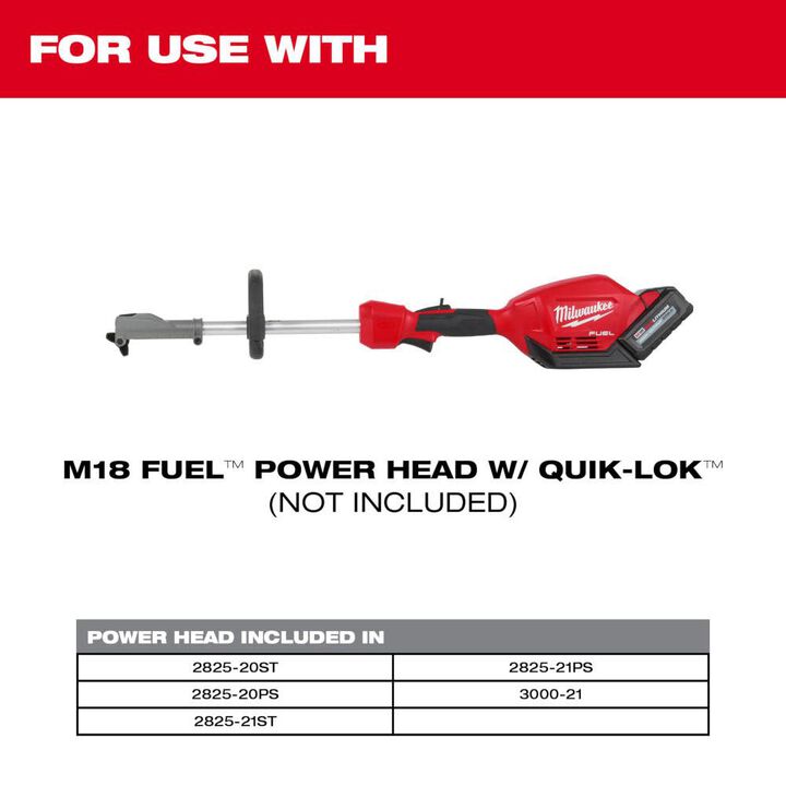 Milwaukee M18 FUEL QUIK-LOK Articulating Hedge Trimmer Attachment, large image number 4