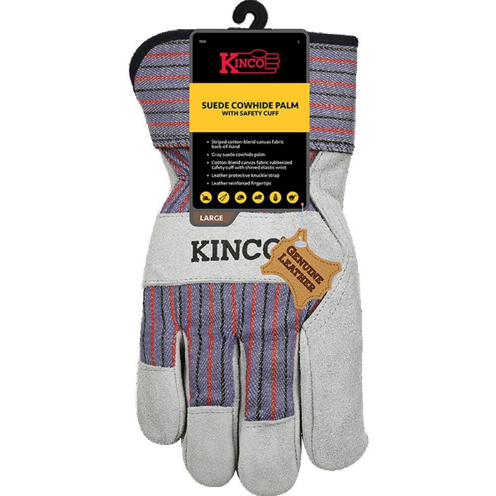 Kinco Gray Suede Cowhide Palm XL, large image number 6