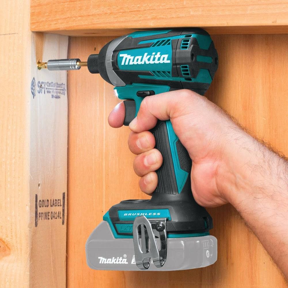 Makita 18V LXT Lithium-Ion Brushless Cordless 3 Speed Impact Driver (Tool Only) & ImpactX 100 pc. Driver Bit Set Bundle, large image number 4