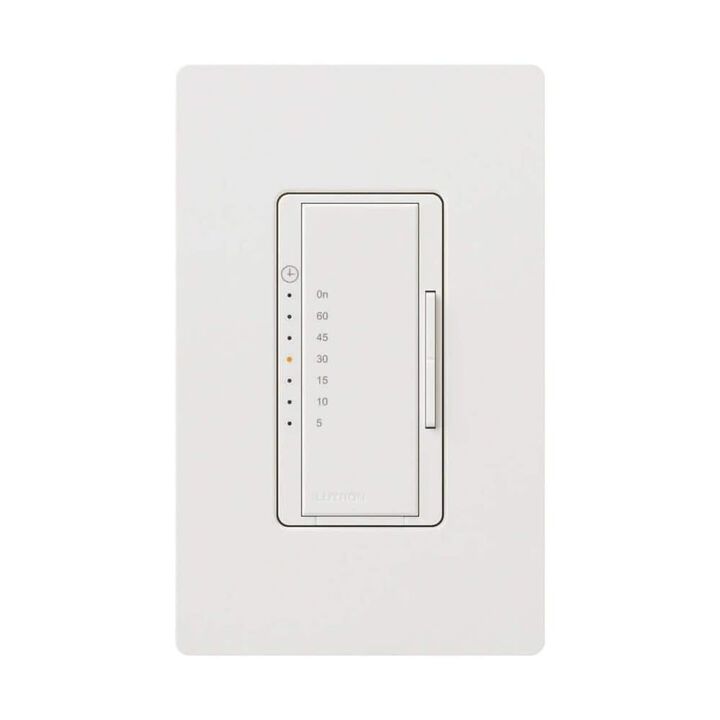 Lutron Maestro 120V Gloss White Countdown Timer Switch