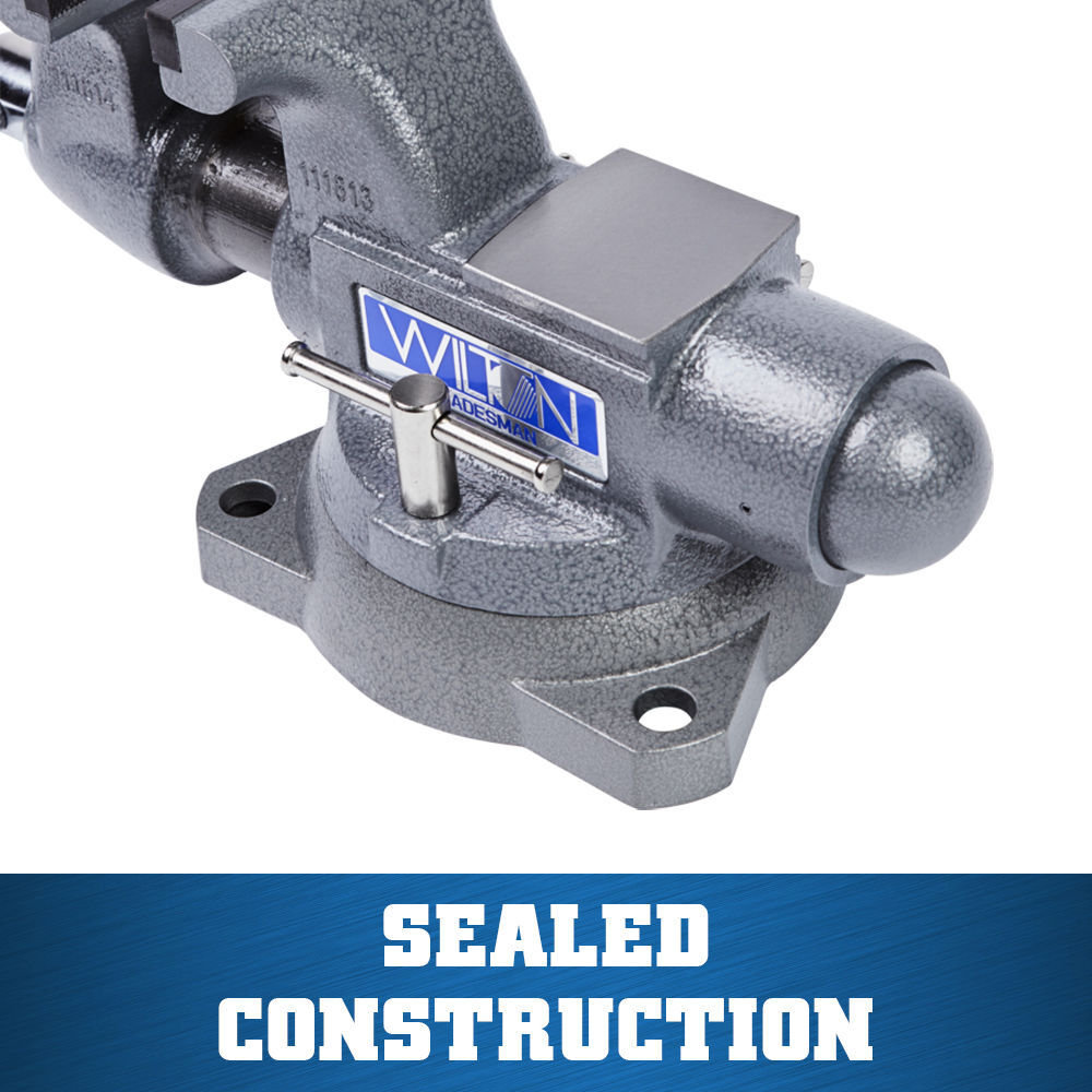 Wilton Tradesman 4-1/2 In. Round Channel Vise with Swivel Base, large image number 5