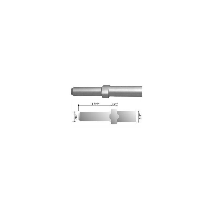 Brunner and Lay 5/8in Round Shank/Oval Collar Ground Rod Driver, large image number 1