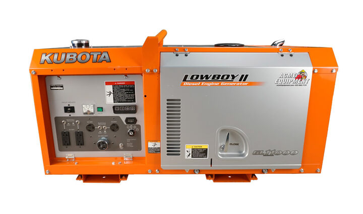 Kubota Lowboy Pro II Series 11,000 Watt (11kW) Diesel Powered 50-State Liquid-Cooled Standby Generator, large image number 4