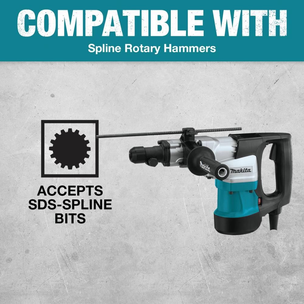 Makita 1in x 21in Spline Bit, 6-Cutter, large image number 4
