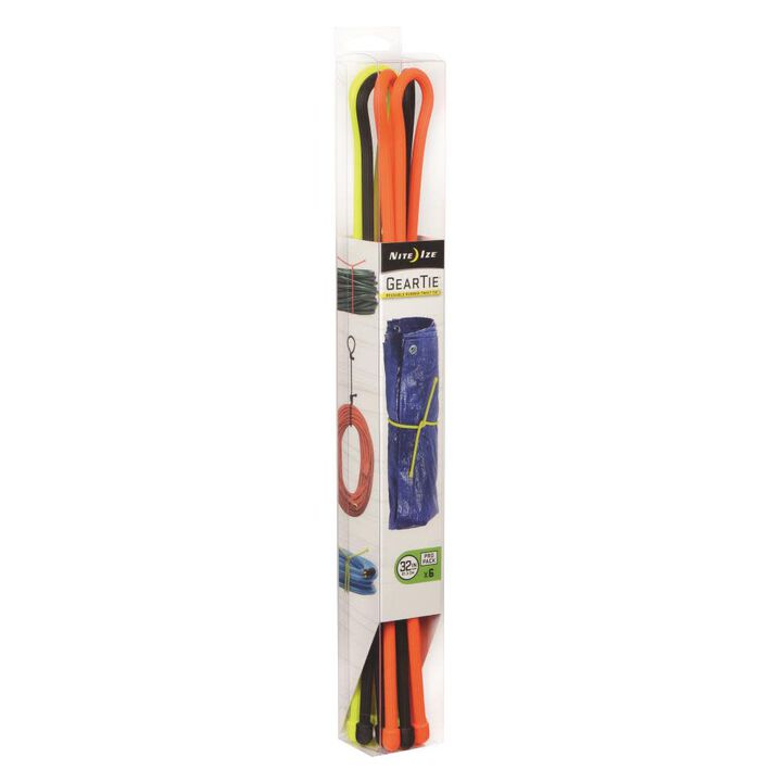 Nite Ize Gear Tie ProPack 32in - Assorted 6 Pack - GTPP32-A1-R8