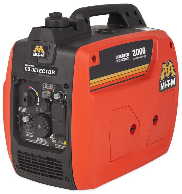 Mi T M 2,000 Watt Gas Powered 50-State Portable Inverter Generator with CO Detector
