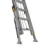 Werner 40 Ft. Type I Aluminum D-Rung Extension Ladder with Werner LevelSafe Pro Leveler, small image number 2