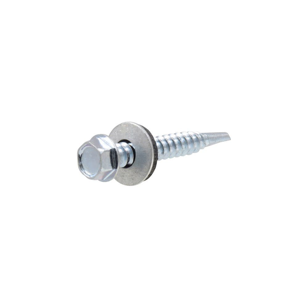 Hillman #12 x 1 1/2in Washer Head Self Drilling Screw 100pk, large image number 1