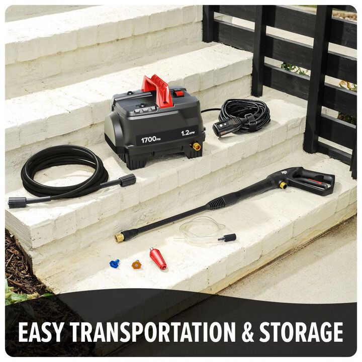 Dirt Devil 1700 PSI 1.2 GPM Electric Cold Water Pressure Washer with 3 Spray Nozzles, large image number 4