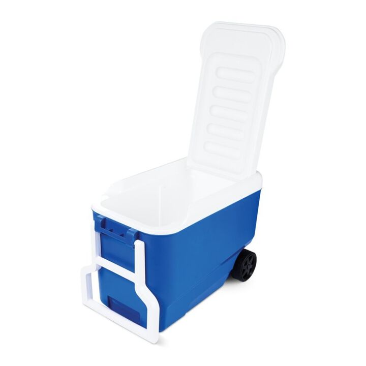 Igloo Wheelie Cool 38 Hard Cooler Majestic Blue 38qt, large image number 3