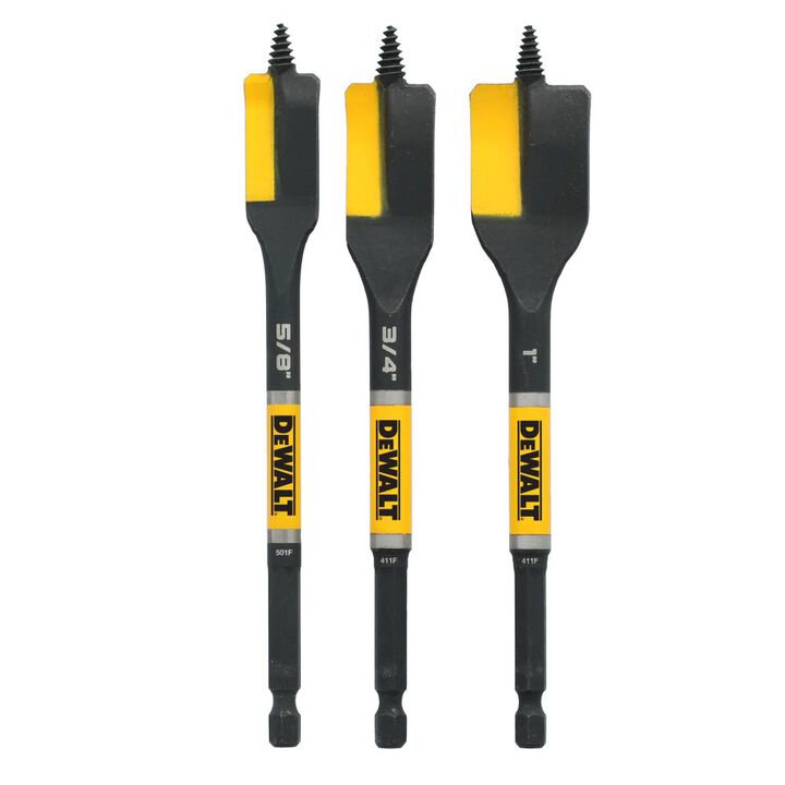 DEWALT Elite Series Nail Cutting Spade Bit Set 3 Pieces