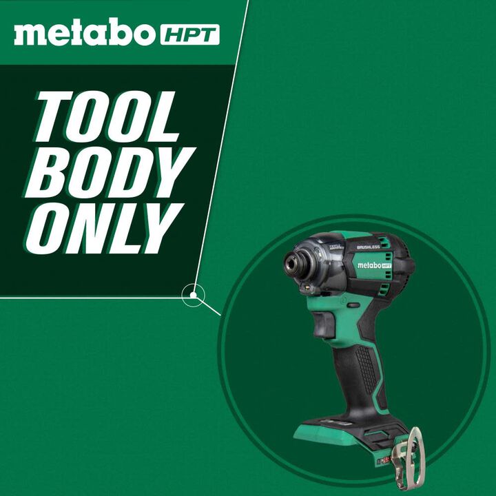 Metabo HPT 18V MultiVolt Impact Driver Triple Hammer Bolt (Bare Tool) & 2pk Magnetic Driver Bits No. 2 Square Bundle, large image number 4