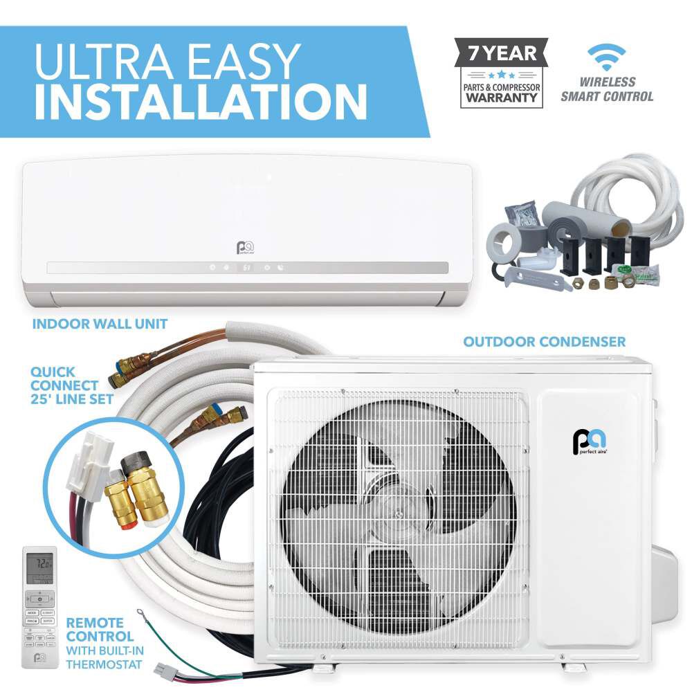 Perfect Aire 230V 24000 BTU 22.5 SEER Mini Split Air Conditioner & Heat, large image number 2