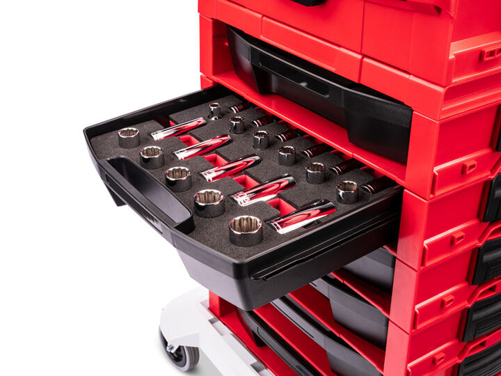 Tekton 1/2 Inch Shallow and Deep 12 Point Sockets, Drawer, 3/8-1 Inch, 22 Pieces, large image number 5