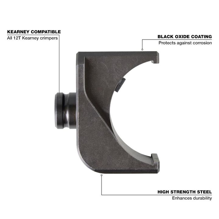 Milwaukee Kearney to U-Die Adapter for 12T Kearney Crimpers, large image number 1