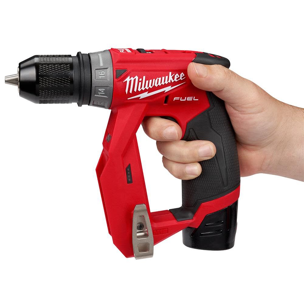 Milwaukee M12 FUEL Installation Drill/Driver Kit PACKOUT Low-Profile Organizer 60pc SHOCKWAVE Drill Bit Set & 23pc Titanium Drill Bit Set, large image number 12